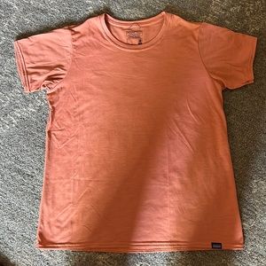 Womens Patagonia Capilene TShirt Orange L